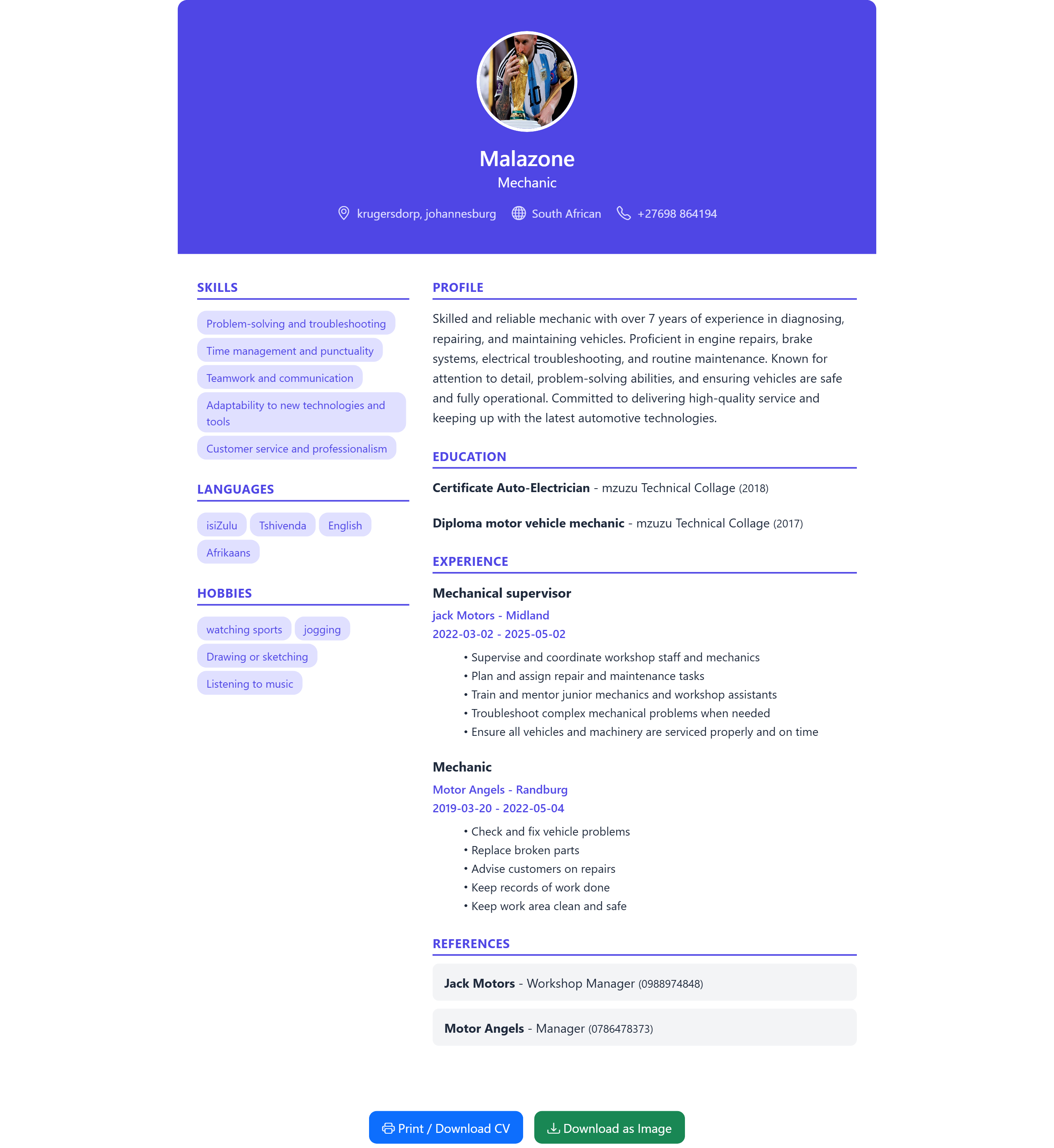 Creative CV Design